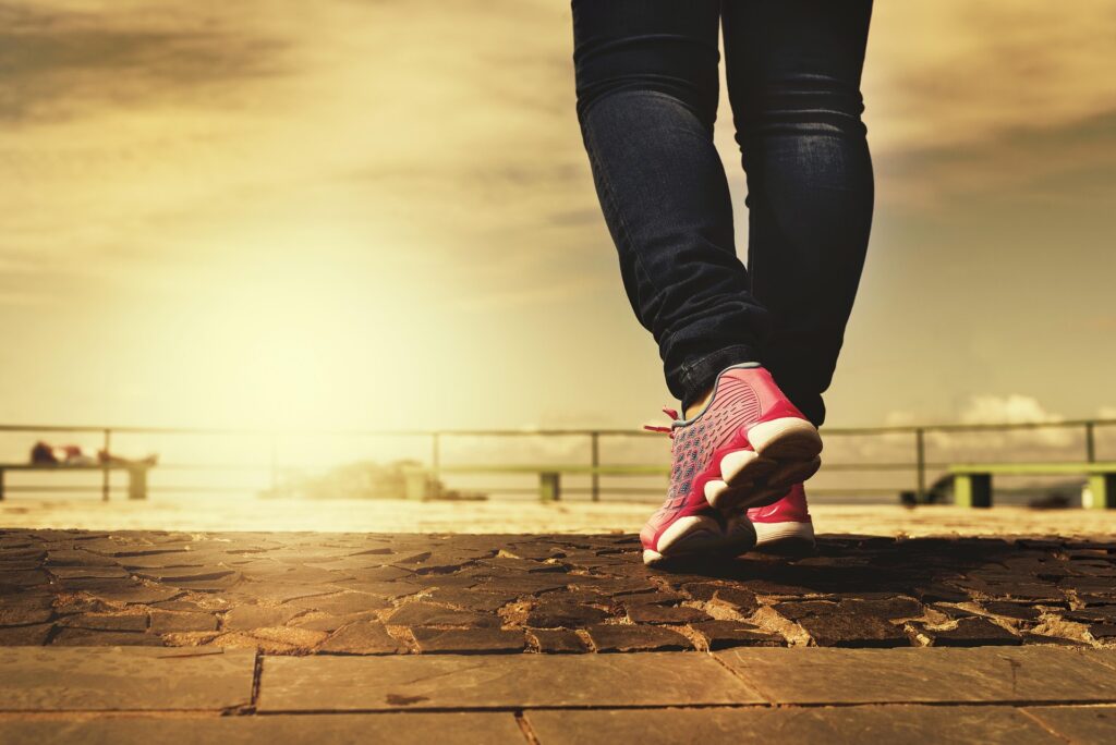 someone walking - corporate step challenge