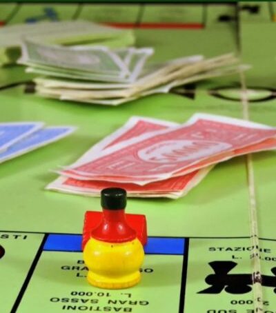 monopoly board game - corporate wellbeing event
